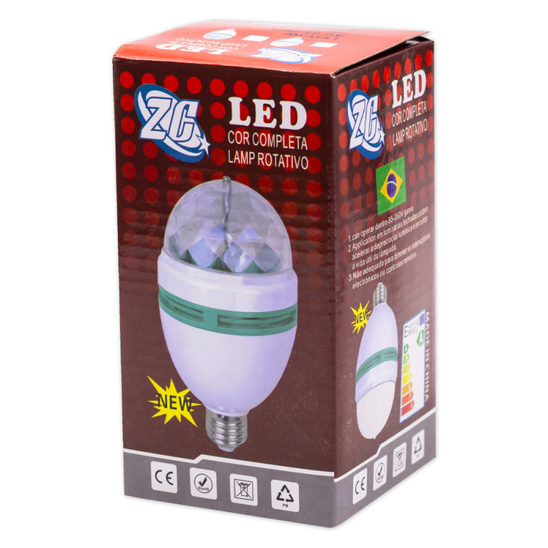 Foco led Giratorio colorido