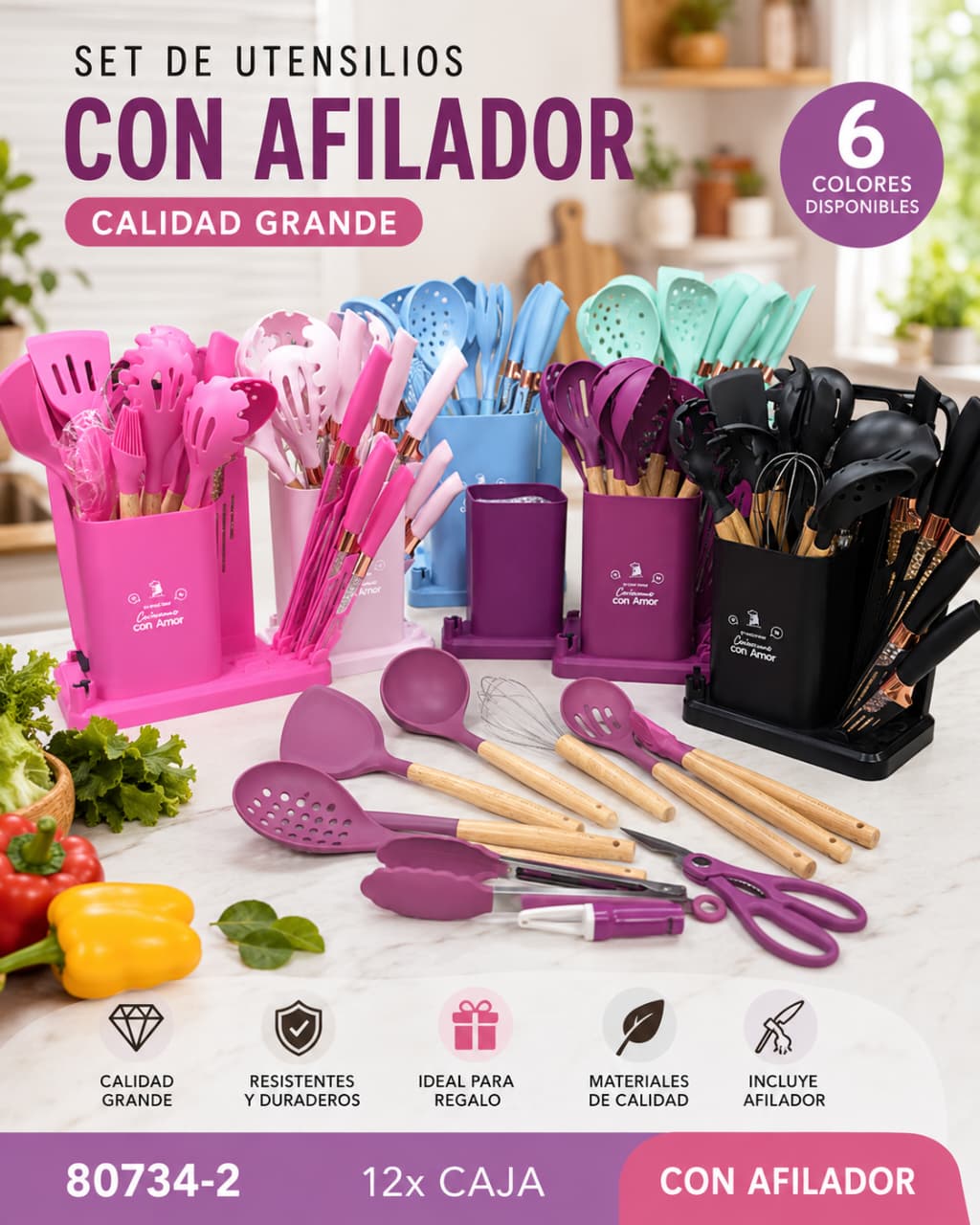 Set de utensilios de cocina