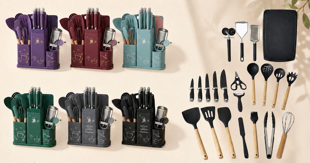 Set Utensilios Cocina Silicona