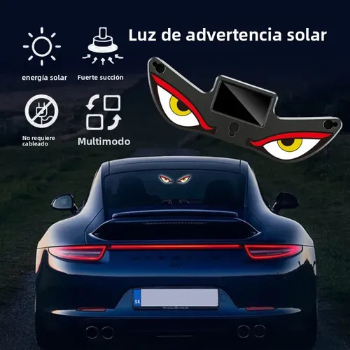 LUZ LED OJOS P/AUTO/MOTO CARGA SOLAR